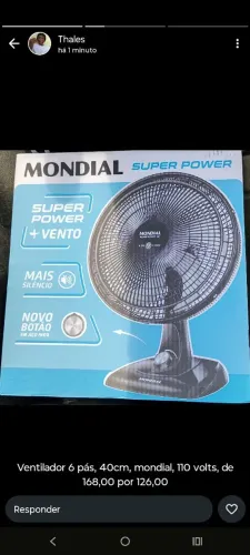 VENTILADOR NA CAIXA