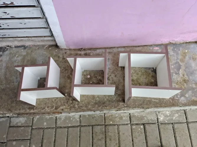 Jogo de nichos em mdf