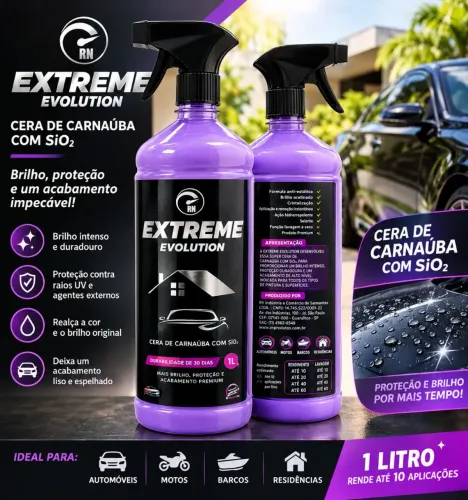 Cera De Carnaúba Extreme Evolution Com SiO? 1 Litro RN