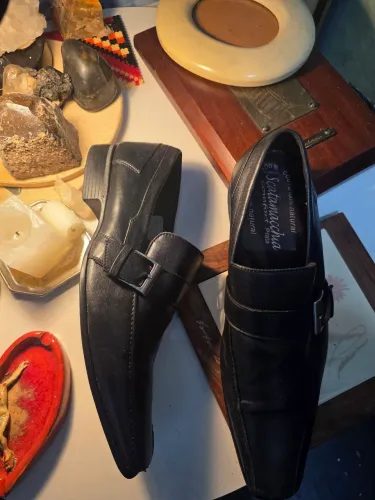 Sapato Social Masculino Scatamacchia em Couro Legítimo de carneiro Preto