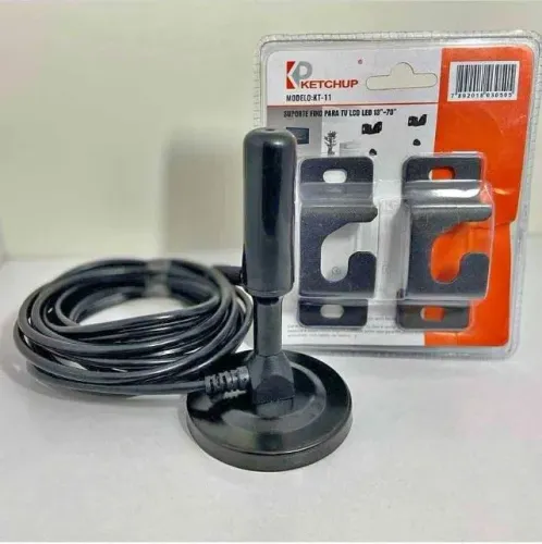 Kit antena + suporte de TV