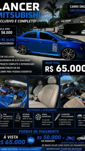 Mitsubishi Lancer 2.0 16V 160cv Aut. 2022