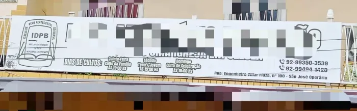 Estrutura de metalon (placa)