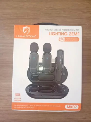 MICROFONE SEM FIO H?MASTON MK07 - LIGHTNING 2EM1