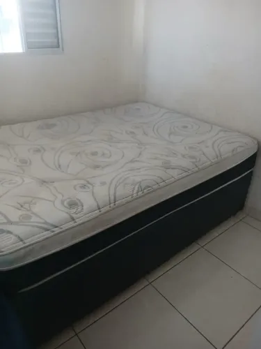 cama box casal e colchão 300 reais
