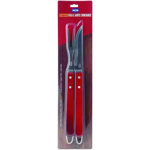 Kit Churrasco Faca e Garfo Mor