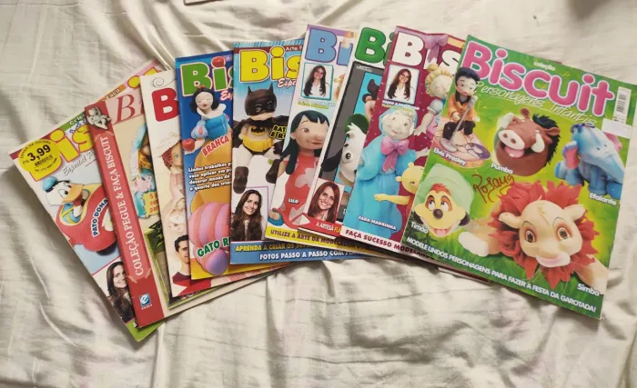Lote Revistas de Biscuit Manual de modelagem