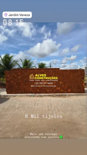 TIJOLOS 8 FUROS DE 1ª QUALIDADE!