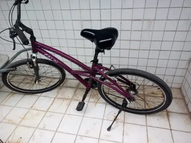 bicicleta caloi 500 roxa aro 26 - bom estado, pronta para Uso! ( não fazemos entrega)