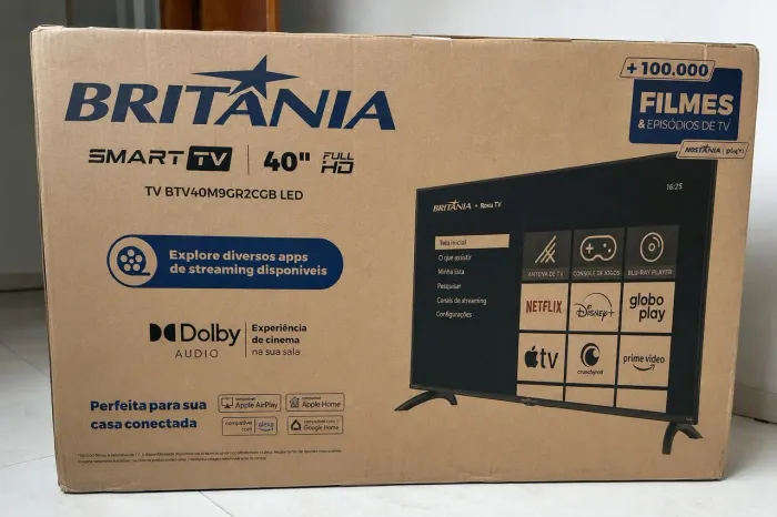 SMART TV 40 POLEGADAS - SISTEMA ROKU TV