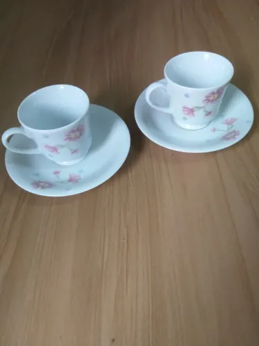 2 Xícaras de Porcelana Schmidt Originais em Perfeito Estado