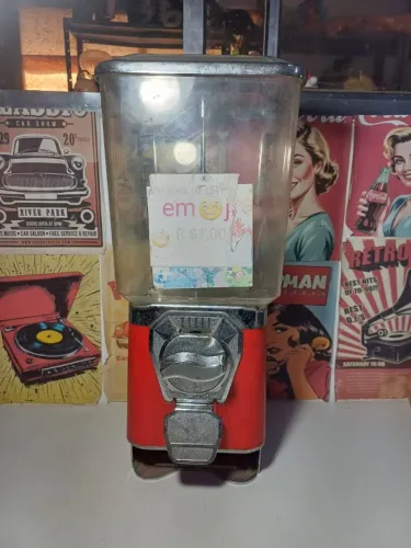 Máquina de bolinhas para comércio antiga (sem teste e sem a gacveta)