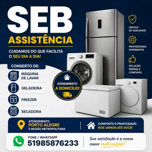 Consertos de lavaroupas,refrigeradores, compra e venda ,fazendo.serviçoa a domicílio !!!!!