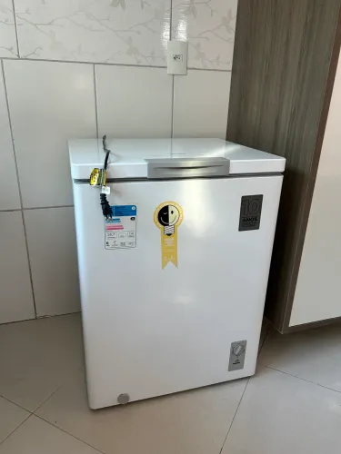 Freezer Horizontal Midea branco de 1 porta