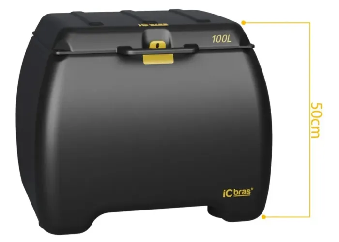 Caixa Baú Bauleto 100 litros ICBras Motoboy Entrega Delivery 
