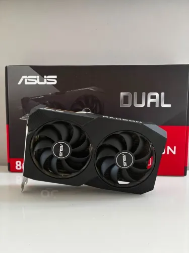 Placa De Vídeo Asus Dual Radeon Rx 7600 Oc 8gb Gddr6