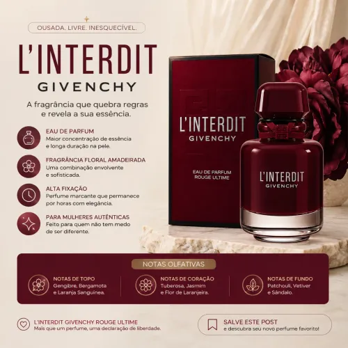 Perfume L?interdit Givenchy original novo  