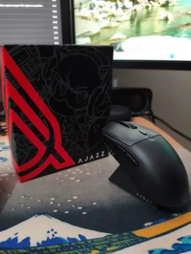 Mouse sem fio AJAZZ 2.4g com dock de carregamento