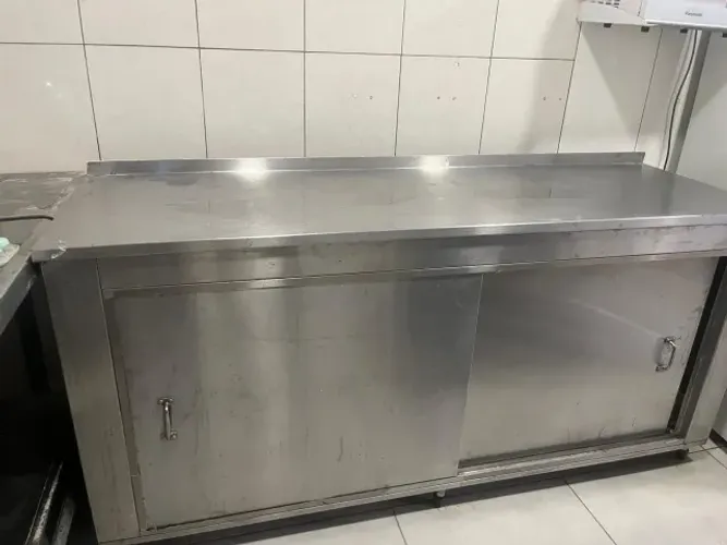 Armário Horizontal de Inox 190 cm de largura