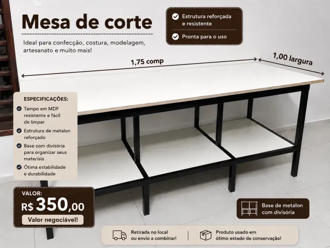 Vendo Mesa de corte