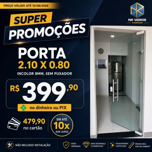 Porta Blindex 2,10x80 Promoção Imperdível