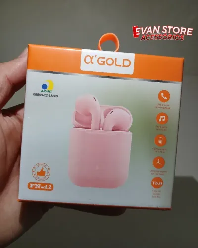 Fone sem fio Bluetooth Alfagold fn-12