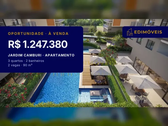 Apartamento 3 quartos em Jardim Camburi, espaço e modernidade para você