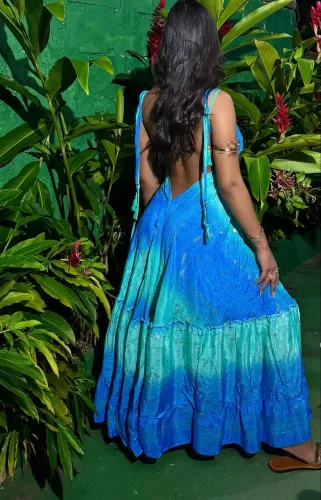Vestido Indiano Azul