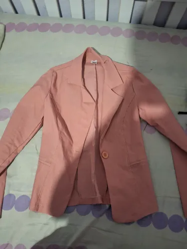 Blazer de botão rose