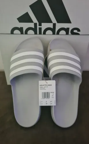 Chinelo Adidas Adilette Aqua cinza Tam 42 (original / novo)
