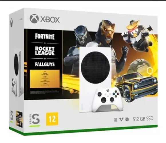 Xbox S - Série S - Pacote Fortnite, Rocket League e Fall Guys