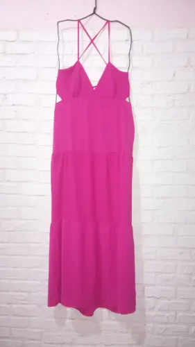 Vestido Longo Rosa Pink Feminino( vesti do 38 ao 44)