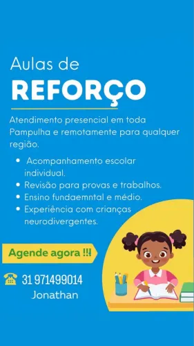 Professor de reforço aulas particular