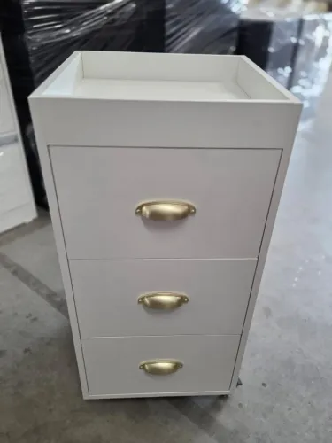 Carrinho auxiliar MDF 03 Gavetas
