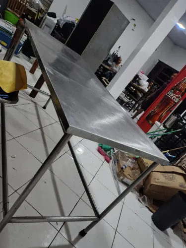 Mesa inox 1,90x76 altura 90