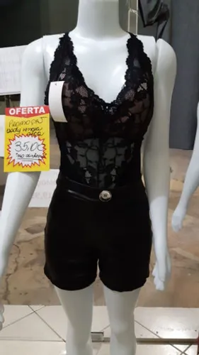 Body feminino renda