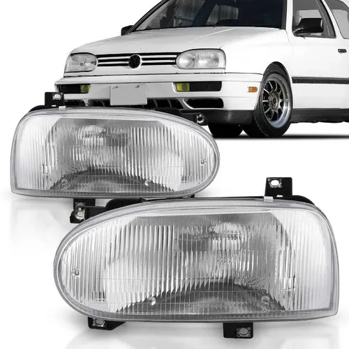 Farol golf mexicano foco simples cromado 95 96 97 98