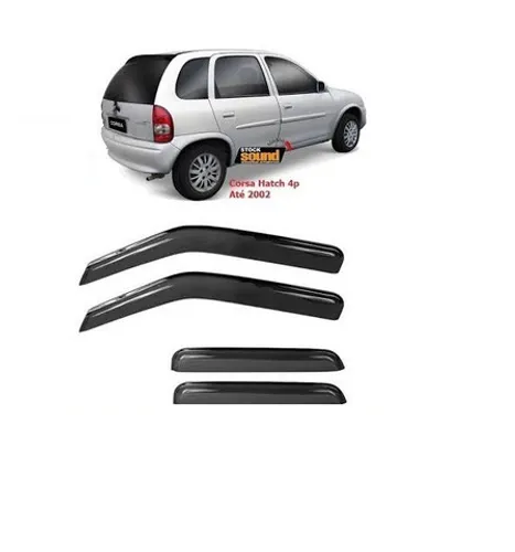 Jogo Calha Chuva Defletor Corsa 4 Portas hat todos dlt asdas