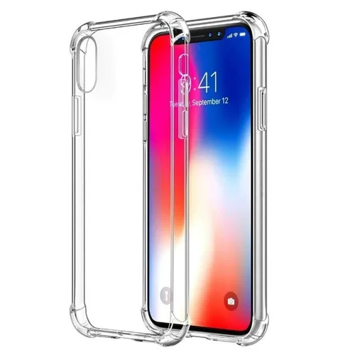Capa Protetora iPhone X / Xs Xr 11 12 13 Pro Max Proteção Anti-queda Acrilica Transparente