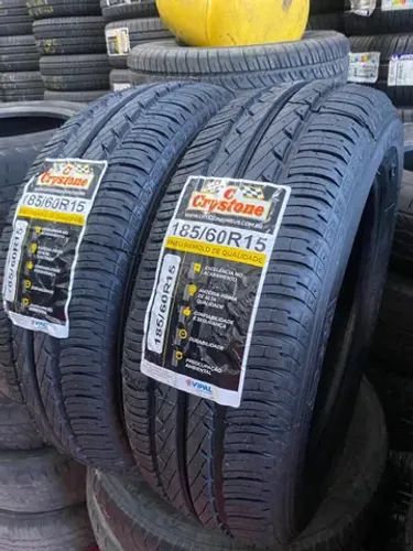 2 pneus 185/60/15 remolde Crystone