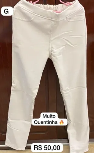 Calça flanelada G