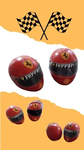 Mini capacete da Ferrari ( para colecionador) R$ 300,00 