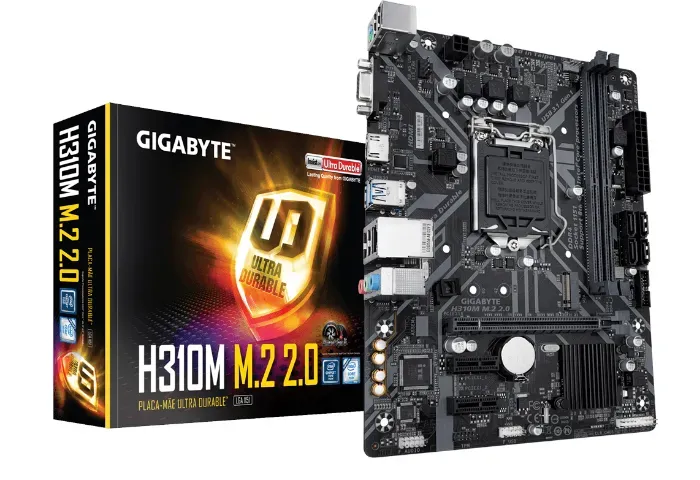 Placa mae Gigabyte H310M + Processador I3 - 9100F