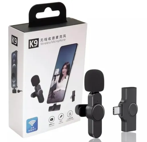 Microfone Sem Fio Tipo C e Iphone Prender Na Roupa Som Limpo Original