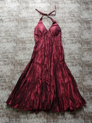 Vestido de Festa Longete Vinho