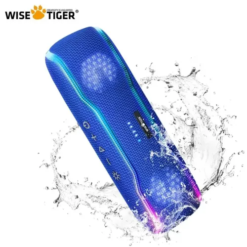 Caixa Som Potente Wisetiger 25w Ipx7 Bluetooth