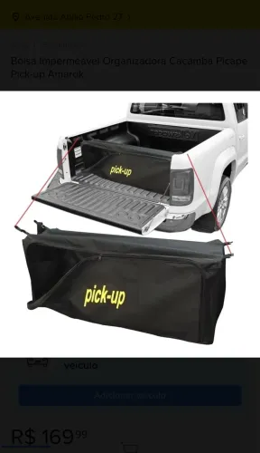 Bolsa / Mala impermeável para caçamba 