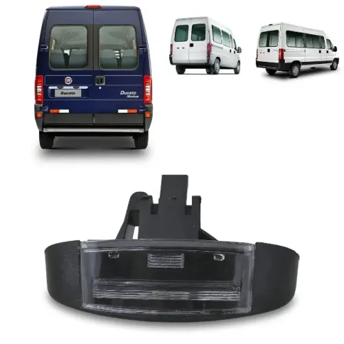 LANTERNA DA PLACA TRASEIRA DUCATO BOXER JUMPER 2003 A 2017 (C/ SOQUETE)