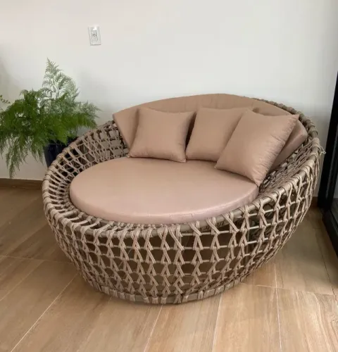 CHAISE DE CORDA NÁUTICA PARA VARANDA,PISCINA - MÓVEIS DE ÁREA EXTERNA