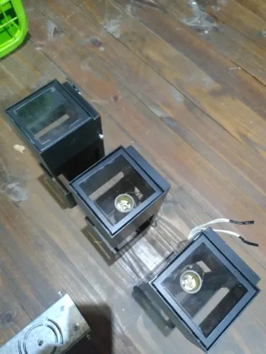 Lote 3 Arandelas 2 Lâmpadas E27 Externa /Interna De Parede